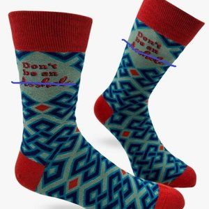 Don't be an A**hole Men's Novelty Crew Socks